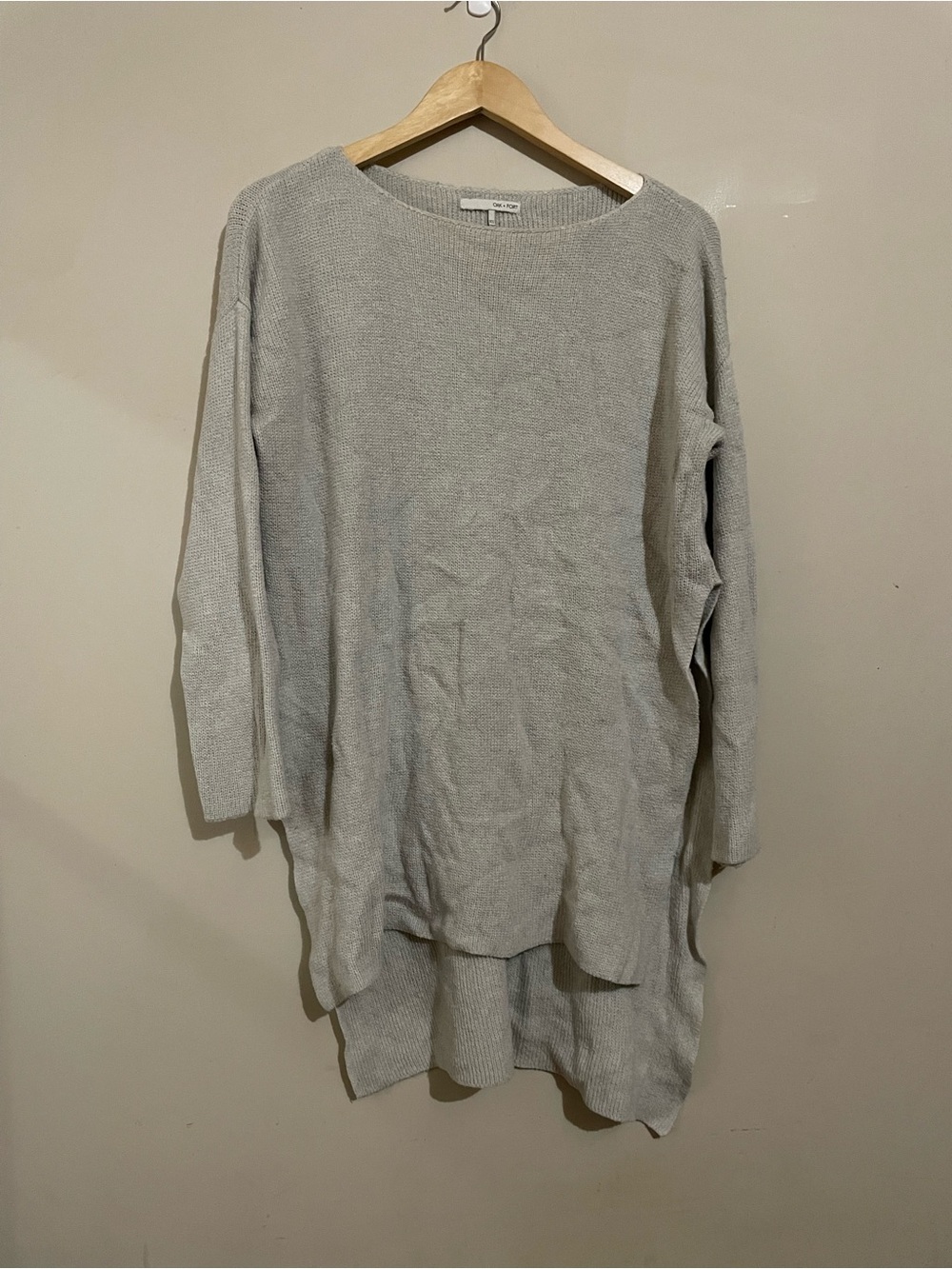 Oak + Fort | Oversized Long High Low Knit Sweater